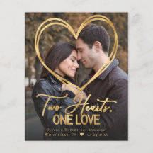 Budget Heart 2 Aankondiging van het Foto Verloving