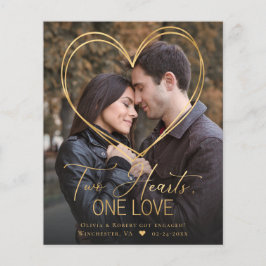 Budget Heart 2 Aankondiging van het Foto Verloving