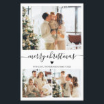 Budget Heart Script 3 Photo Collage Christmas Kaar<br><div class="desc">Budget Elegant Modern Zwart-wit Hartschrift 3 Fotocollage Vrolijk Kerstscript Vakantie Dunne Kaart. Let op: dunner dan briefkaart! Deze feestelijke, minimale drie (3) foto vakantiekaart sjabloon is voorzien van een fotocollage, een beetje doodle hart en zegt Vrolijk kerstfeest! De "Merry Christmas" begroetingstekst is geschreven in een prachtige zwarte handgeschreven typografie swash-tail...</div>