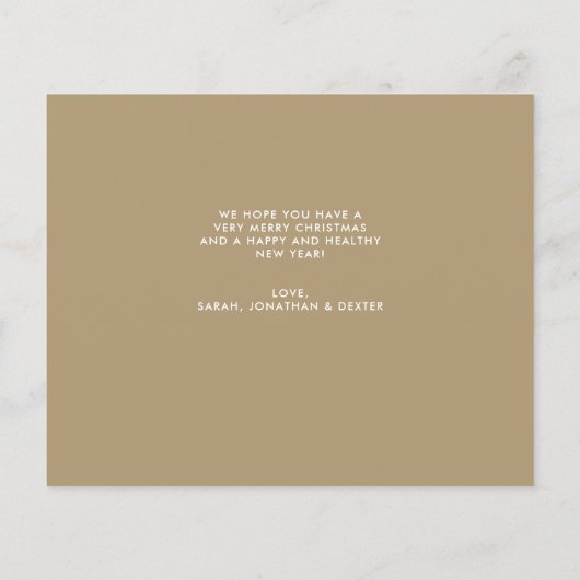 Budget Heart Script Gold Kerstmis 5 Foto Holiday (Achterkant)