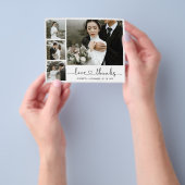 Budget Heart Script Weddenschap Bedankt Flyer (Hand)