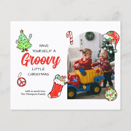 BUDGET Heb zelf een groovy kerstfoto (Voorkant)