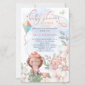 Budget Hedégel Girl Baby shower Picnic Invite (Voorkant)