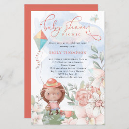 Budget Hedégel Girl Baby shower Picnic Invite