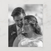 Budget hedendaagse Pas getrouwd Foto Dank u (Achterkant)