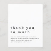 Budget hedendaagse Pas getrouwd Foto Dank u (Voorkant)