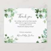 BUDGET Hedera Ivy verlaat WEDDING dankjewel (Voorkant)
