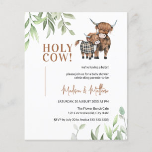 Budget Heilig Koe Rustisch Boerderij Baby shower U
