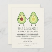 Budget Heilige Guacamole Couples Baby shower nodig (Voorkant / Achterkant)