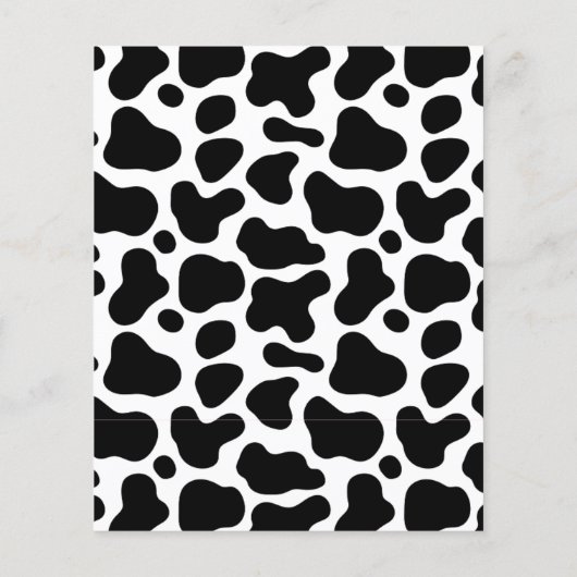 Budget Heilige Koe Western Cowgirl Vrijgezellenfee Flyer (Achterkant)