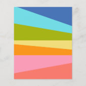 Budget Helderregenbooggeometrisch Baby shower (Achterkant)