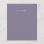 BUDGET Hellebore Turquoise Perzik Bloem Bruiloft Flyer (Achterkant)