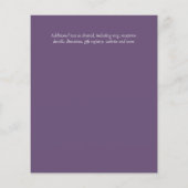 BUDGET Hellebore Turquoise Perzik Bloem Bruiloft Flyer (Achterkant)
