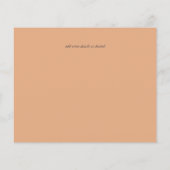 BUDGET Hellebore Turquoise Perzik Bloem Bruiloft Flyer (Achterkant)