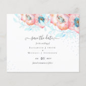 BUDGET Hellebore Turquoise Perzik Bloemen Bruiloft (Voorkant)