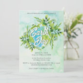 Budget Help Spaar Onze Planeet Foliage Earth Day Kaart (Staand voorkant)