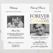 Budget Herdenkingsdienst Order of Service Foto Pro (Voorkant / Achterkant)