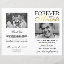 Budget Herdenkingsdienst Order of Service Foto Pro