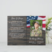 Budget-herdenkingsdienst Patriotisch rouwprogramma (Staand voorkant)