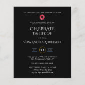 Budget Herdenkingsfeest Herdenkingsdienst Uitnodig (Voorkant)