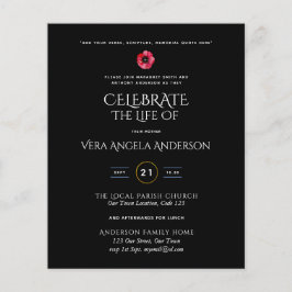 Budget Herdenkingsfeest Herdenkingsdienst Uitnodig