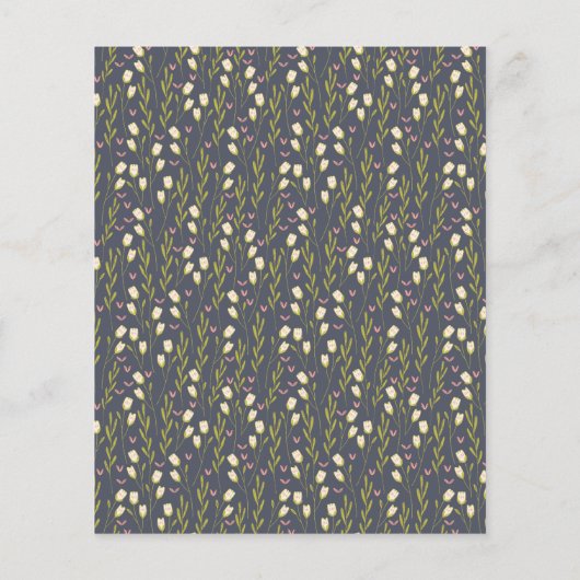 Budget Heren trouwkaart met tuinpatroon (Achterkant)