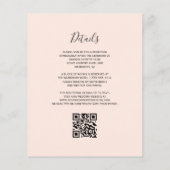 Budget Herenigde Navy Roze Goud Agaat QR Code Huwe (Achterkant)