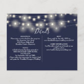 Budget Herenzen Blauwe Lichten Foto Huwelijksuitno (Achterkant)