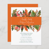 BUDGET Herfst Bladeren Trouw Uitnodigingen (Voorkant / Achterkant)