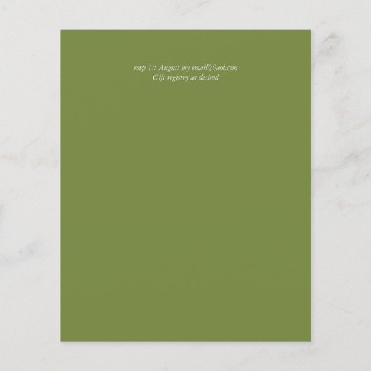 BUDGET Herfst Bladeren Trouw Uitnodigingen (Achterkant)