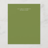 BUDGET Herfst Bladeren Trouw Uitnodigingen Flyer (Achterkant)