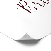 Budget Herfst Bloemen Vrijgezellenfeest Welkomstbo Poster (Hoek)