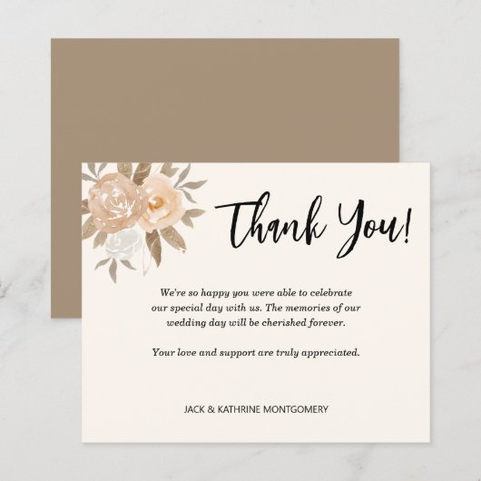 Budget Herfst Bloemige Dankjewel (Voorkant / Achterkant)