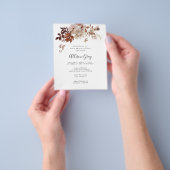 BUDGET Herfst Bridal Shower Invitation Flyer (Hand)
