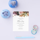 BUDGET Herfst Bridal Shower Uitnodiging Flyer (Enkel)