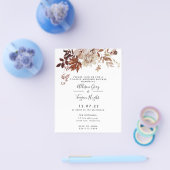 BUDGET Herfst Couples Shower Invitation Flyer (Enkel)