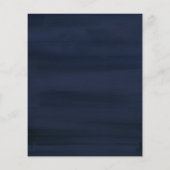 Budget Herfst Crème Blauwe Aquarel Bloemen Bruilof (Achterkant)