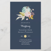 BUDGET Herfst Floral Wedding Invite A9 (Voorkant)