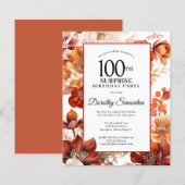 Budget Herfst Flowers 100ste Verrassingsverjaardag (Voorkant / Achterkant)