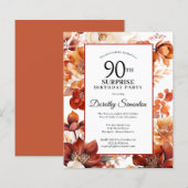 Budget Herfst Flowers 90ste Verrassingsverjaardag  (Voorkant / Achterkant)
