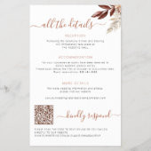 Budget herfst in liefde alles in één huwelijksuitn flyer (Achterkant)