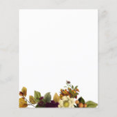 Budget herfst in liefde najaar baby shower uitnodi flyer (Achterkant)