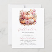 Budget Herfst in Liefde Roze Pompoenen Meisje Baby (Voorkant)