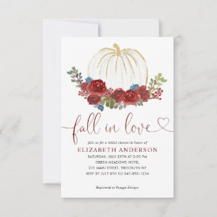 Budget Herfst in Love Bourgogne Pompoen Vrijgezell Notitiekaartje