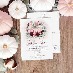 Budget Herfst In Love Pumpkin Vrijgezellenfeest Uitnodiging Briefkaart