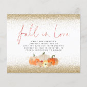 Budget Herfst in Love Pumpkins Glitter QR Save Dat (Voorkant)