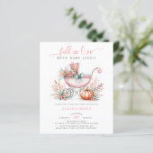 Budget Herfst In Love Roze Herfst Bloemen Baby sho (Staand voorkant)