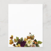 Budget Herfst in Love verloving party Uitnodiging Flyer (Achterkant)