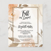 Budget Herfst in Love Vrijgezellenfeest Flyer (Voorkant)