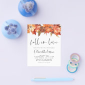 Budget Herfst in Love Vrijgezellenfeest Pumpkins Flyer (Enkel)